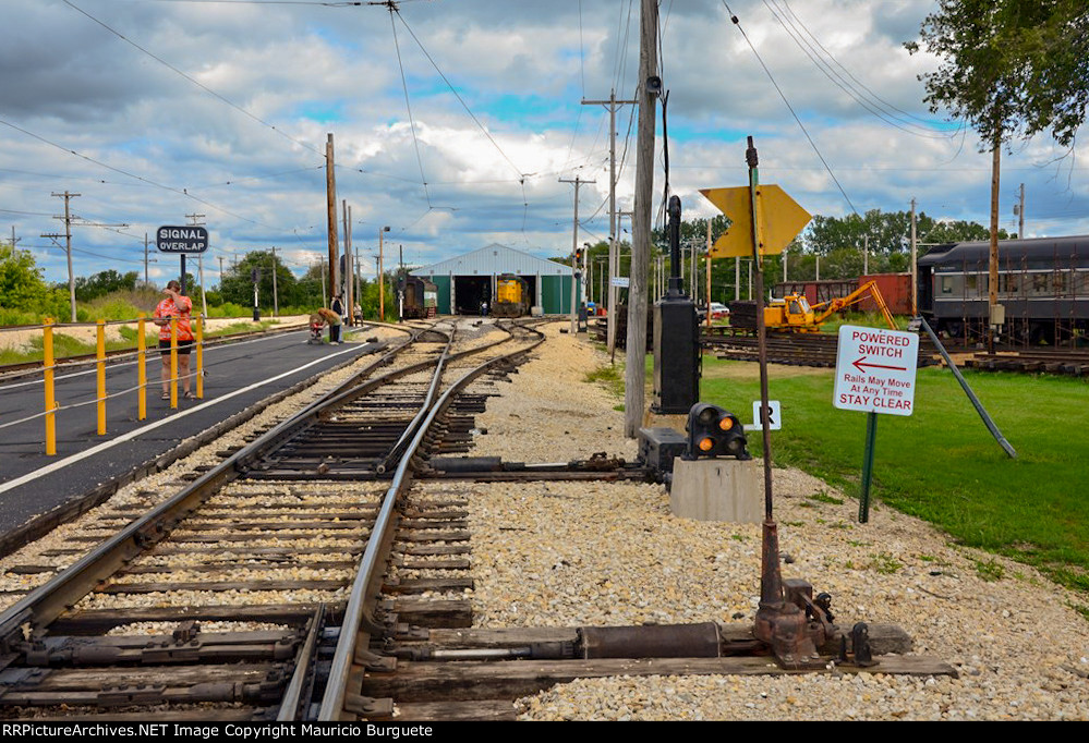 Track heading to the Depot